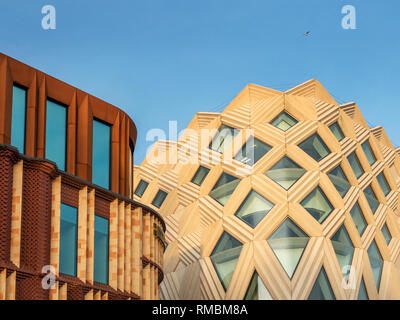 Architettura moderna dettaglio a Victoria Gate shopping centre in Leeds West Yorkshire Inghilterra Foto Stock