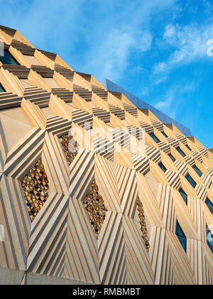 Architettura moderna dettaglio a Victoria Gate shopping centre in Leeds West Yorkshire Inghilterra Foto Stock