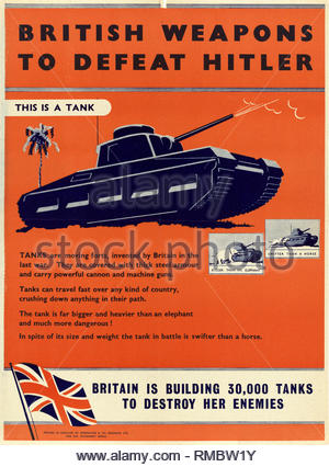 British World War 2 informazioni pubbliche poster di propaganda Foto Stock