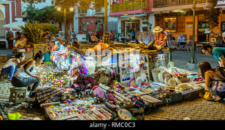 Il mercato notturno di Cartagena Colombia Sud America Foto Stock