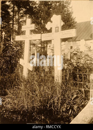 Il cimitero di Novodevichy convento (nuove fanciulle monastero") a Mosca. Fotografia Foto Stock