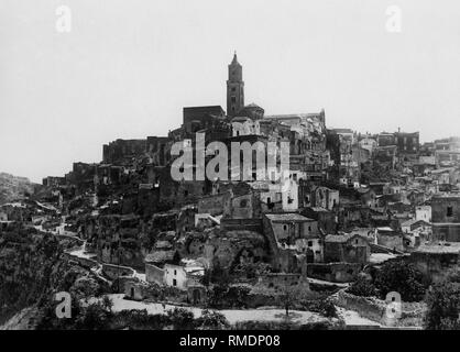 In Italia, Basilicata, Matera, Sassi di Matera, 1930 Foto Stock