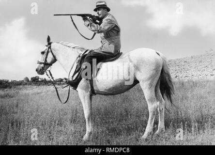 La caccia al cinghiale, 1940-48 Foto Stock