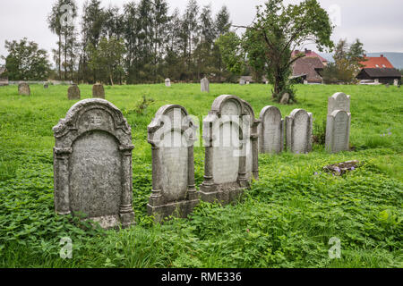 Cimitero ebraico di Nowy Sacz, Malopolska, Polonia Foto Stock