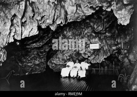 L'Italia, Toscana, monsummano terme, grotta giusti, 1900-10 Foto Stock