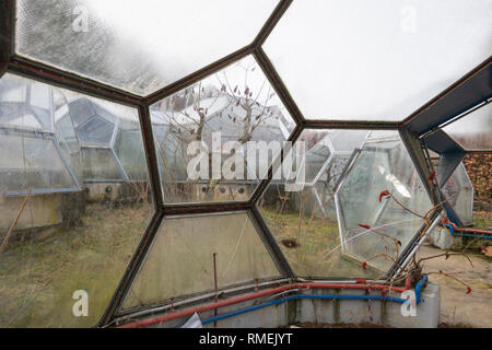 Serre abbandonate a derelitti urbex posizione in Germania Foto Stock