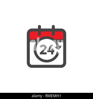 Gestione del tempo icona Termine w, fretta, e simbolismo puntuale Illustrazione Vettoriale