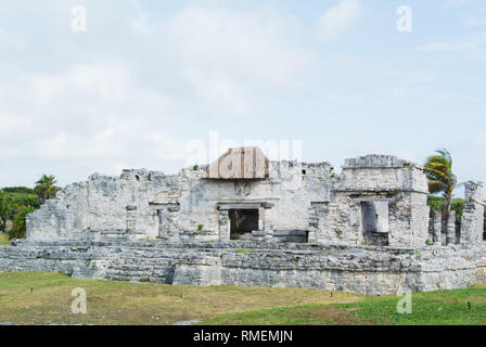 Antico sito Maya di Tulum in Messico Foto Stock