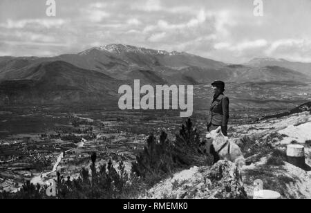 Monte Sirente, l'aquila, Abruzzo, Italia, 1920-30 Foto Stock