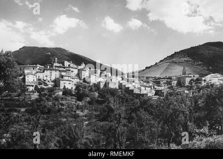 Scanno, l'aquila, Abruzzo, Italia, 1920-30 Foto Stock