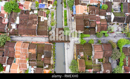 Giappone Ponte Coperto e Cau Chua pagoda Hoi An, Vietnam Foto Stock