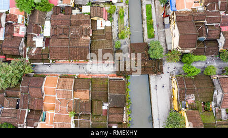 Giappone Ponte Coperto e Cau Chua pagoda Hoi An, Vietnam Foto Stock