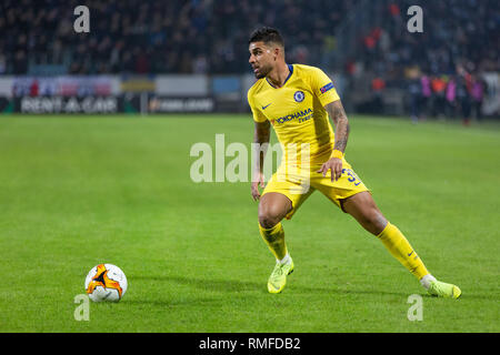 Malmo, Svezia. Xiv Feb, 2019. La Svezia, Malmö, 24 febbraio 2019. Emerson (33) del Chelsea FC visto durante l'Europa League round di 32 match tra Malmö FF e Chelsea FC a Swedbank Stadion di Malmö. (Photo credit: Gonzales foto/Alamy Live News Foto Stock