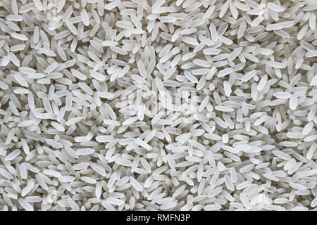 La texture riso a grani lunghi. Semole e semolini di riso. Foto Stock