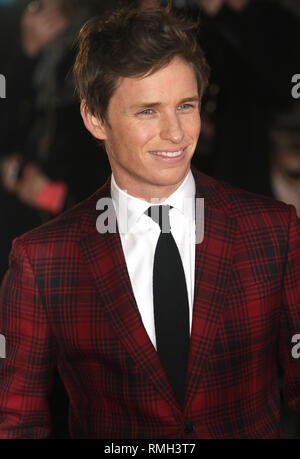 Dic 08, 2015 - Londra, Inghilterra, Regno Unito - "La ragazza danese' Premiere europeo, Odeon Leicester Square - tappeto rosso arrivi mostra fotografica: Eddie Redmayne Foto Stock