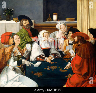 La scheda i giocatori da Lucas van Leyden, c. 1508 Foto Stock