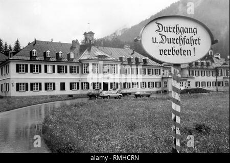 Costruzione di Hanns Seidel Foundation in Wildbad Kreuth. Foto Stock