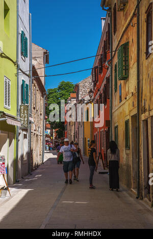 Ulica Fra Luje Maruna, Skradin Sebenico-Knin, Croazia Foto Stock