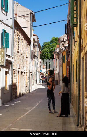 Ulica Fra Luje Maruna, Skradin Sebenico-Knin, Croazia Foto Stock