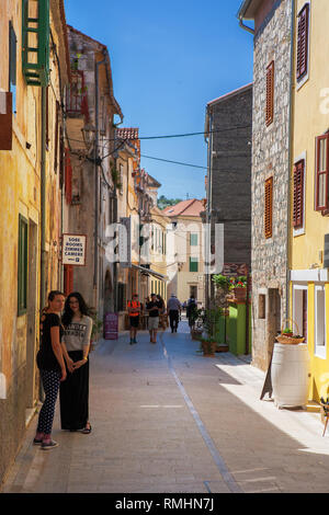 Ulica Fra Luje Maruna, Skradin Sebenico-Knin, Croazia Foto Stock