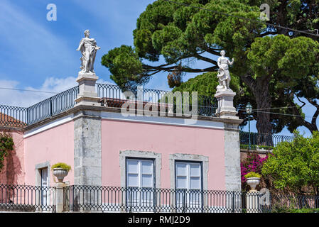 Palazzo Nazionale di Belem, è la residenza ufficiale dei Presidenti della Repubblica portoghese a Lisbona, Portogallo Foto Stock