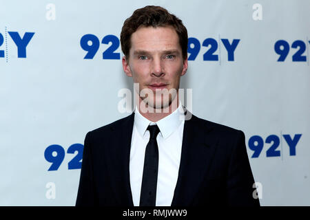 New York, Stati Uniti d'America. 16 Nov, 2014. Attore, Benedetto Cumberbatch alla Domenica, Novembre 16, 2014 Screening di 'imitazione gioco' a 92Street Y in New York, Stati Uniti d'America. Credito: Steve Mack/S.D. Mack foto/Alamy Foto Stock