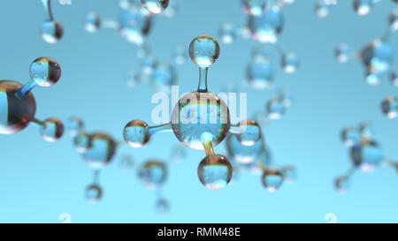 Abstract background molecolare Foto Stock