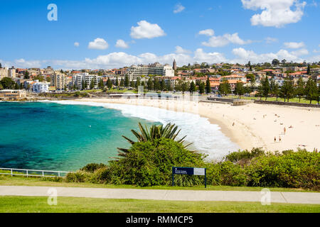 Immagine di panorama di Coogee Beach a Sydney in Australia Foto Stock