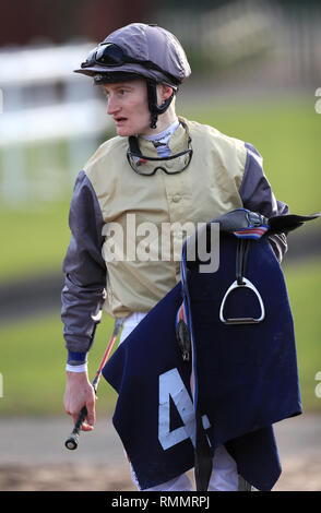 Jockey Daniel Muscutt durante il Betway casinò dal vivo Handicap Foto Stock