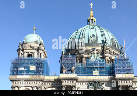 Berlino, Germania. 15 Feb, 2019. Vista della cattedrale di Berlino. Credito: Sven Braun/dpa/ZB/dpa/Alamy Live News Foto Stock