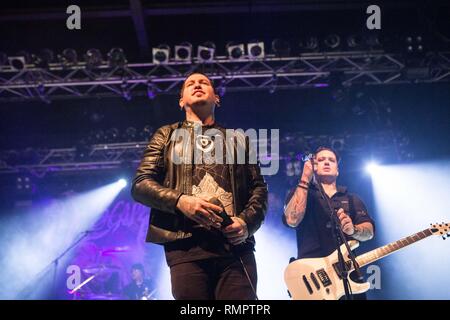 Milano, Italia. 15 Feb, 2019. Trezzo sull'adda milano Italia 15 febbraio 2019 sfuggire al destino live al Live Music Club © Roberto Finizio / Alamy Live News Foto Stock