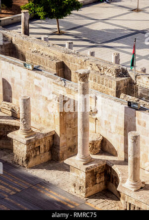 Teatro romano, Amman, Governatorato di Amman, Giordania Foto Stock
