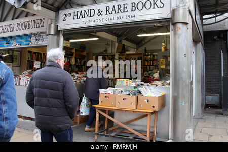 Manchester Prenota in stallo il Northern Quarter quartiere del centro città Foto Stock