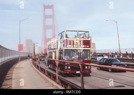 San Francisco Big Bus Tours | Hop-On Hop-Off Foto Stock
