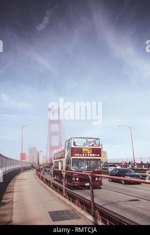 San Francisco Big Bus Tours | Hop-On Hop-Off Foto Stock