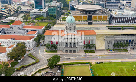 Ex Municipio e Galleria Nazionale, Singapore Foto Stock