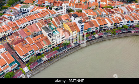 Boat Quay, Singapore Foto Stock