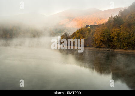 La Slovacchia orientale paesaggi in autunno Foto Stock