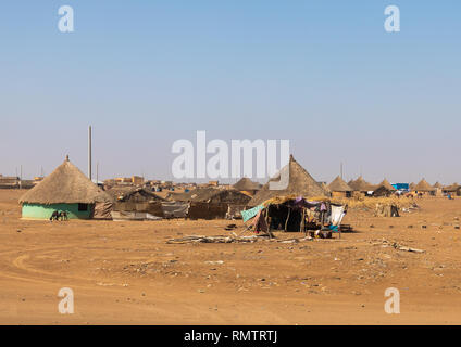 Rashaida tribù casa tradizionale, Stato di Kassala, Kassala, Sudan Foto Stock