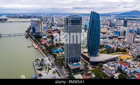 Novotel edificio e Da Nang Civic Center Building, Da Nang, Vietnam Foto Stock