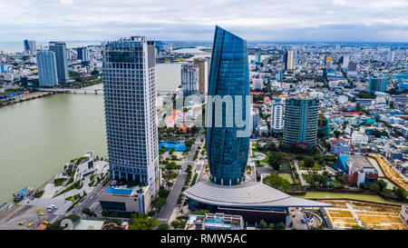 Novotel edificio e Da Nang Civic Center Building, Da Nang, Vietnam Foto Stock