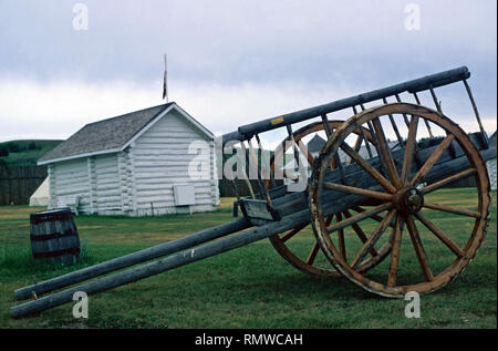 Decantatore carrello,Fort Walsh National Historic Park,Saskatchewan, Canada Foto Stock