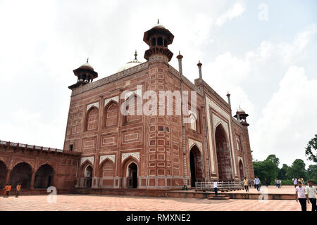 Taj Mahal Gate Foto Stock