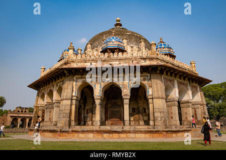 La tomba di ISA Khan Niazi e i suoi dettagli. Foto Stock