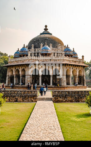 La tomba di ISA Khan Niazi e i suoi dettagli. Foto Stock