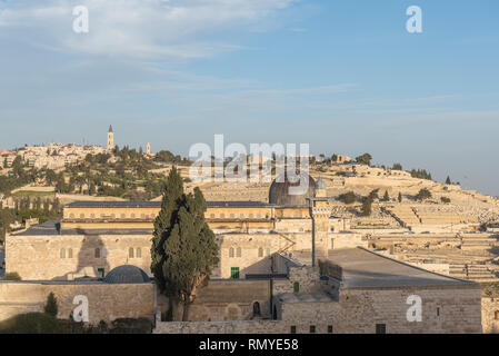 Israele, Gerusalemme - 31 Gennaio 2019: Moschea di Al-Aqsa Foto Stock