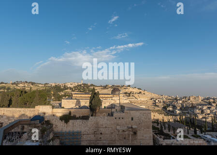 Israele, Gerusalemme - 31 Gennaio 2019: Moschea di Al-Aqsa Foto Stock