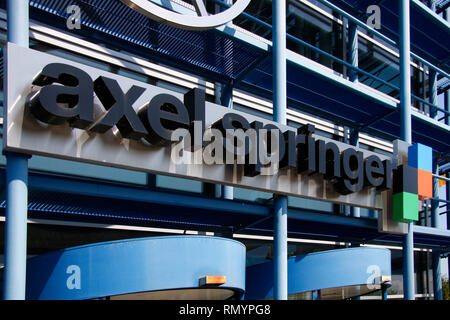 Marken: Axel Springer Verlag, Berlin. Foto Stock