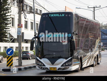 Licciana Nardi, Italia - 16 Febbraio 2019: i viaggi privati Bus . Foto a Chiangmai stazione bus. Foto Stock