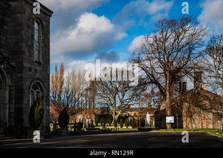 La trama di sepoltura dei leader del 1916. Arbour Hill, Dublino, Irlanda. Chiesa del Sacro Cuore. Foto Stock